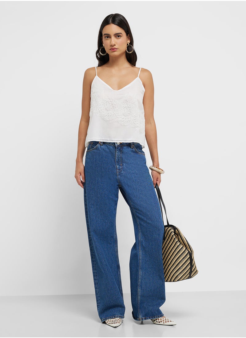 MANGO Lace Strap Top  - Image 4