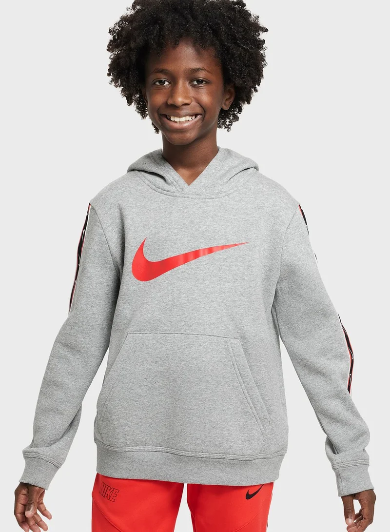 Nike Youth Nsw Repeat Swoosh Fleece Hoodie