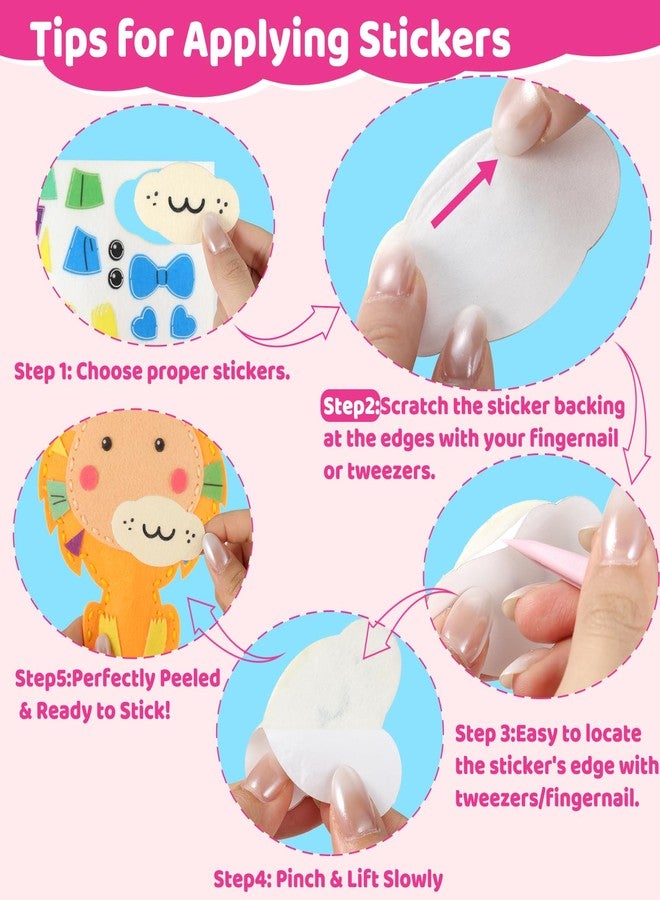 Funtopia Sewing Kit for Kids, 10 Easy DIY Projects of Stuffed Animal with Guiding Book, Beginners Sewing Toys and Birthday Gift for Girls Boys, Felt Arts and Crafts for Kids Ages 5-8 8-12 - Image 4