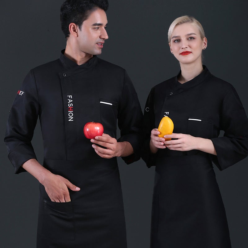 Chef Uniform Short-Sleeved Men'S Summer Wear Breathable Chef Work Clothes Custom Printed Kitchen Clothes Restaurant El Catering Women - Image 1