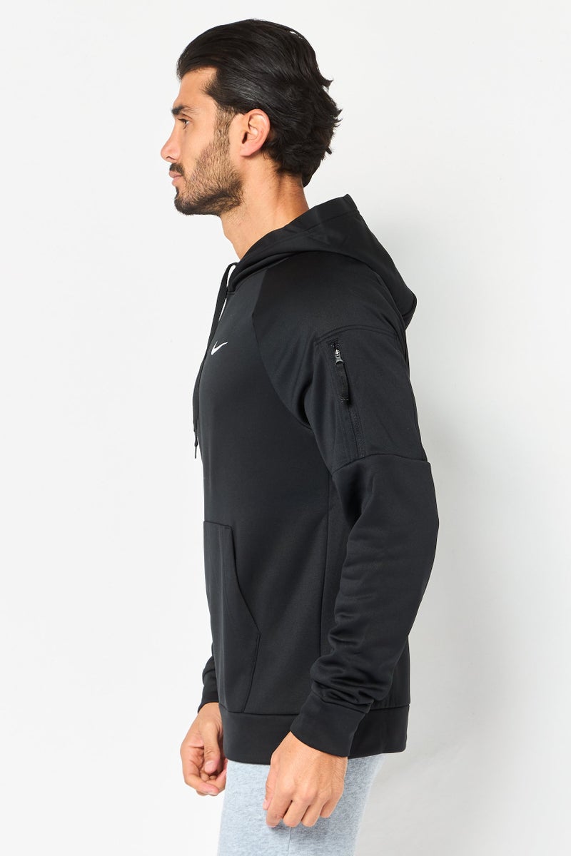 Nike Men Therma Fit Long Sleeve Training Hoodies, Black - Image 2