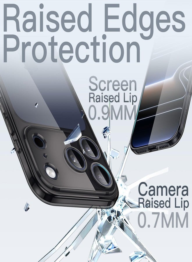 جي تيك جراب JETech Slim لهاتف iPhone 17 Pro Max مقاس 6.9 بوصة مع عدسة كاميرا، يوفر حماية كاملة، غطاء هاتف واقٍ شفاف فائق النحافة وخفيف الوزن بتصميم بسيط (أسود) - Image 5