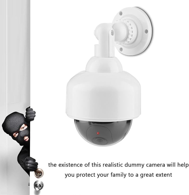 360 Rotation Dome Security Camera Flashing LED Dummy Surveillance System - Image 4