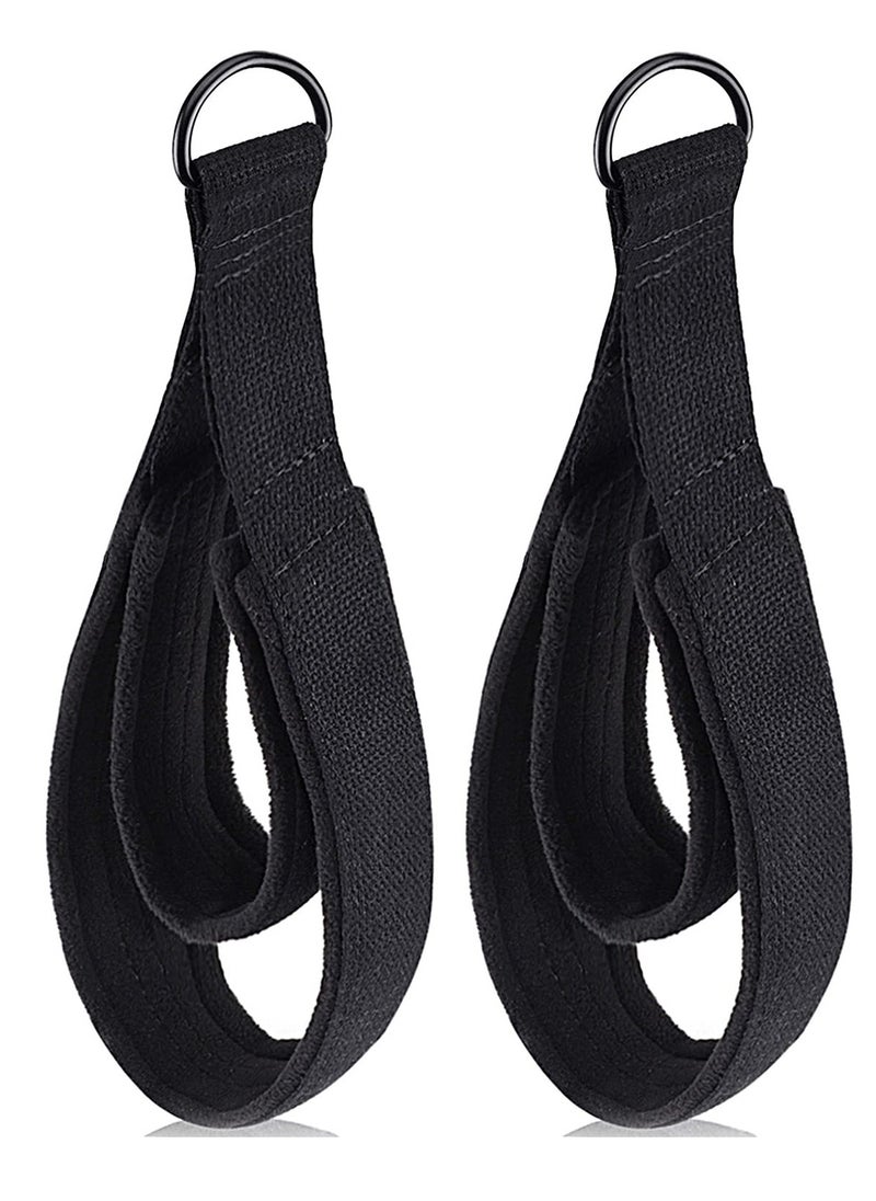 SYOSI Pilates Straps, Pilates Double Loop Straps for Reformer, Fitness D-Ring Straps Double Loops Padded, Pilates Equipment D-Ring Exercise Straps Yoga Exercise Accessories for Home Gym Workout (2PCS)  - Image 1