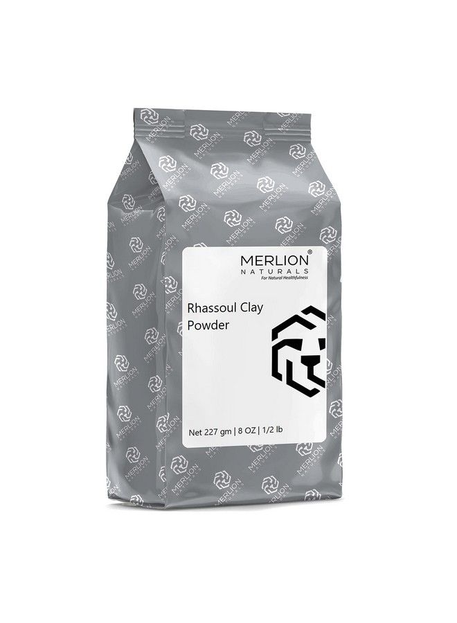 MERLION NATURALS Clay Powder; All Natural With Pure Herbs; For Healthy Hair & Skin (Rhassoul Clay) 227G - Image 2