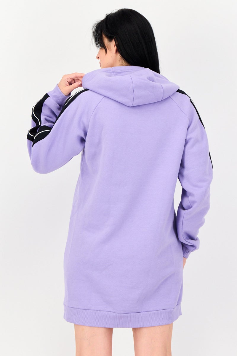 Ellesse فستان رياضي نسائي بأكمام طويلة مناسب للخارج، بنفسجي - Image 3