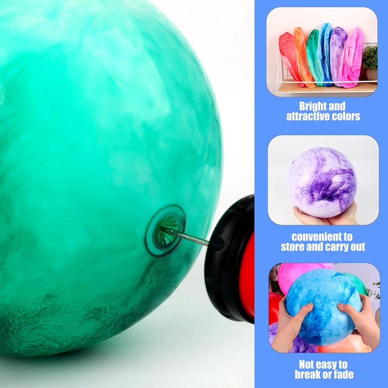 FuturePlusX 6PCS Inflatable Playground Balls, 8.7 Inches Kickball Dodge Ball with Pump, for Kids Indoor and Outdoor Play, Party Favors - Image 3