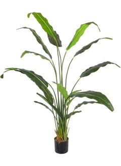 YAHOME Artificial Tree, 200cm Tall Bird of Paradise Fake Plants with Plastic Pot, Faux Tropical Palm Tree Large Plant, UV-Resistant & Maintenance-Free & Hassle-Free Faux Plants for Home Event Decor