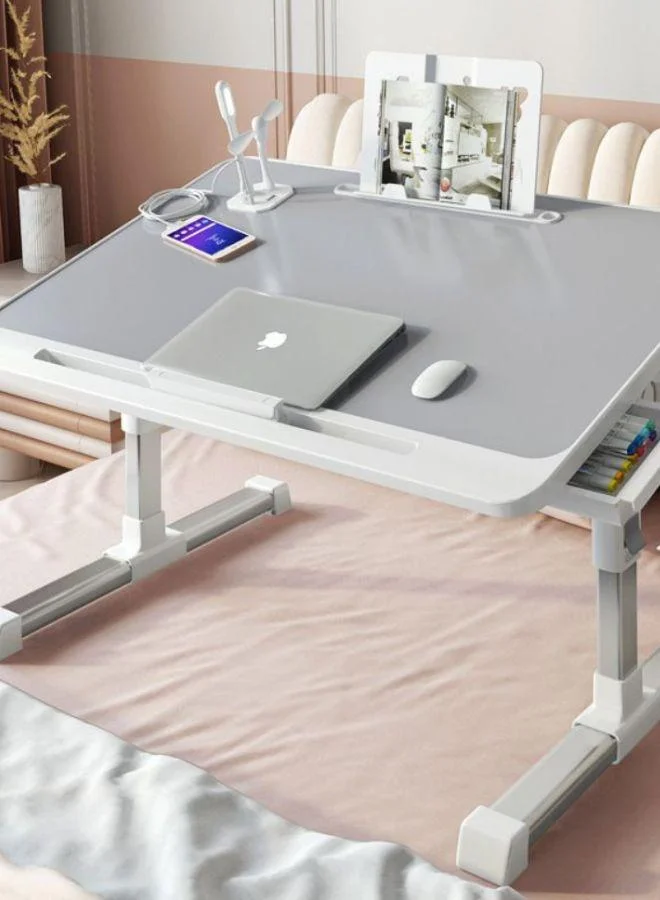 QUESERA Portable Laptop Table Bed with Drawer