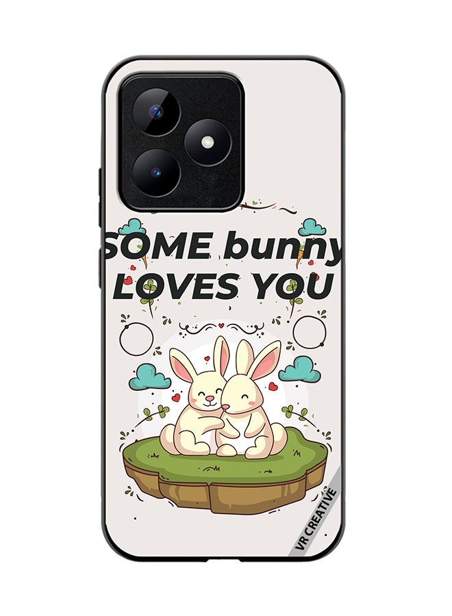 VR CREATIVE Protective Case Cover For Realme C53 Love Bunny Design Multicolour - Image 1
