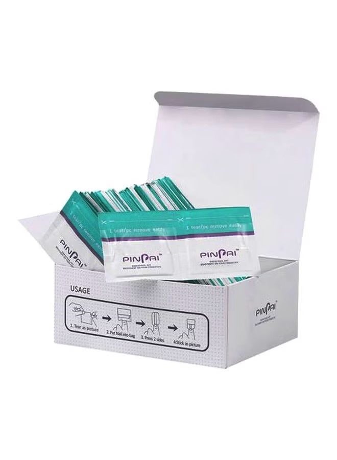 Pinpai مزيل طلاء أظافر جل شفاف مكون من 200 قطعة - Image 1