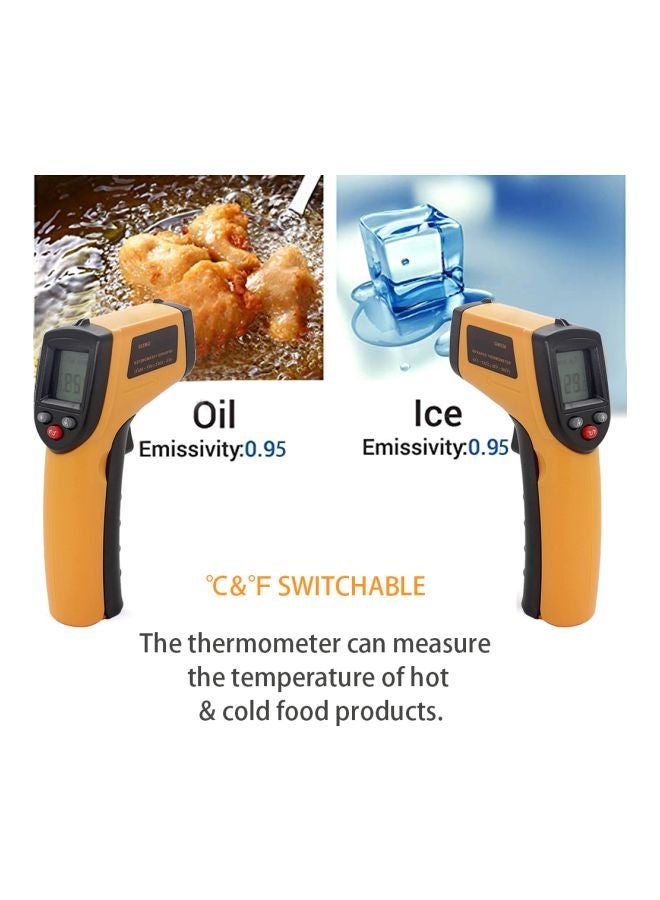 Infrared Digital Thermometer Yellow/Black 18.5x13x3.47centimeter - Image 3