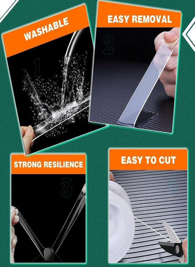 STANCRAY Waterproof Nano Double Sided Tape, Multipurpose Super Sticky Gel Grip Mounting Tape, Washable, Reusable, No Residue for Home & Office, Transparent (5 Meters | Transparent) - Image 5
