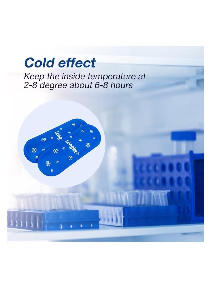 Leng Ke 4 Packs Reusable Cooler Ice Packs Suitable for Diabetic Insulin Cooler Pen Carry Case - Image 5