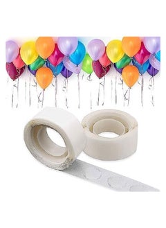 Generic 2 Rolls - 200 Pcs Balloon Glue Dots Tape - Removable Glue Dots for Hanging Balloons - for Art Craft Supplies - Wedding Decoration - Clear (200 Glue Dots)  - Image 1