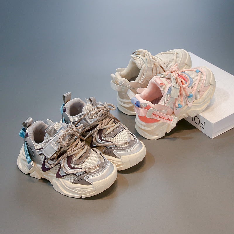 Girls Spring Girls Fashion Lightweight Princess Torre Shoes Big Kids Children All-Match Sneaker - Image 2