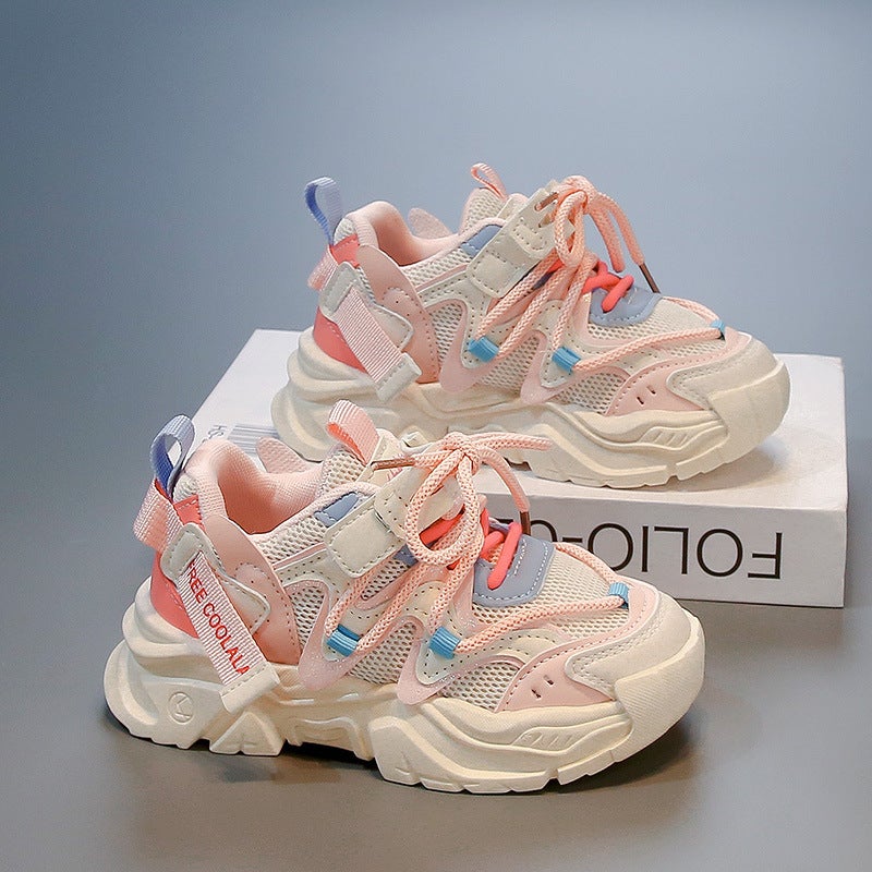 Girls Spring Girls Fashion Lightweight Princess Torre Shoes Big Kids Children All-Match Sneaker - Image 4