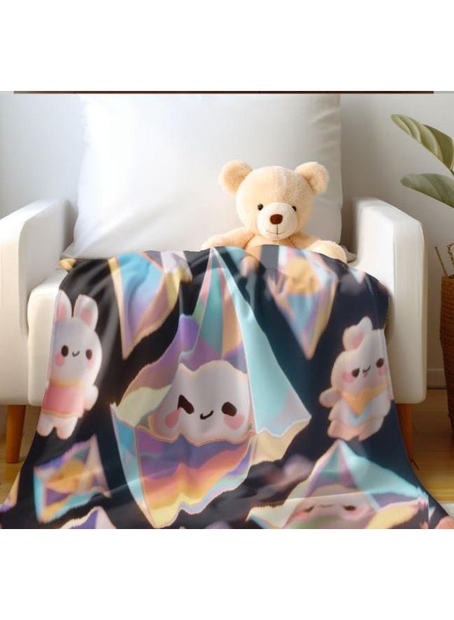 general Baby and children's cartoon flannel thin blanket (warm and comfortable, suitable for sleep, game use) 70cm*100cm - Image 2