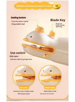 CIMIA Portable two-in-one blades heating sealer. Suitable for plastic bags, snack bags, food storage. Kitchen gadgets.  - Image 2