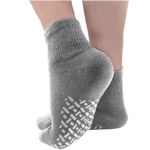Comfort Axis Single Tread Non-Skid XX-Large Comfort Safety Socks Grey (3 Pairs) - Image 2