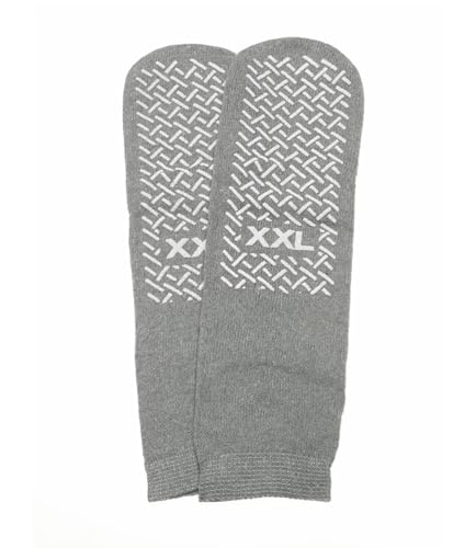 Comfort Axis Single Tread Non-Skid XX-Large Comfort Safety Socks Grey (3 Pairs) - Image 4