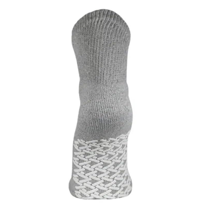 Comfort Axis Single Tread Non-Skid XX-Large Comfort Safety Socks Grey (3 Pairs) - Image 5