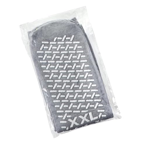 Comfort Axis Single Tread Non-Skid XX-Large Comfort Safety Socks Grey (3 Pairs) - Image 3