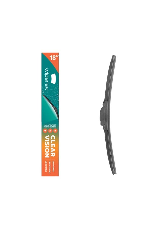 ويبيركس WiperEX Premium Wiper Blade 18" – Silent, Smooth Wipe, No Marks, Wind Lift Resistant, Durable Rubber - Image 1