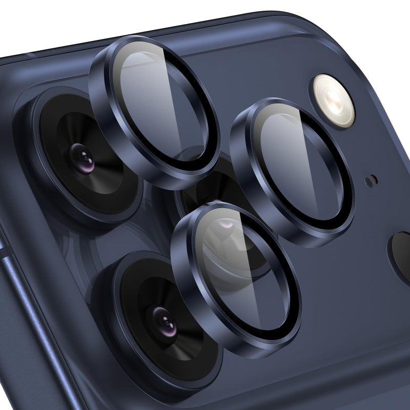 Tensea Camera Lens Protector Compatible for iPhone 17 Pro Max/17 Pro, Metal Aluminum Alloy Tempered Glass Cover Camera Screen Protector Accessories, Case Friendly - Image 1