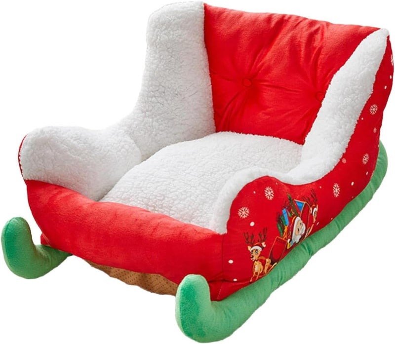 Christmas Dog Bed Dog Sofa Pet Supplies Cute Holiday Themed Kitten Bed Pet Bed Cat Beds for Indoor Cats for Cats Puppy Dogs - Image 1