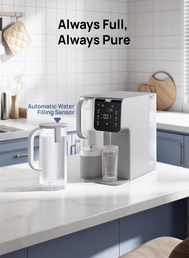 دريو أباريق بديلة لفلتر مياه التناضح العكسي من دريو، إبريق مياه صالح للشرب لجهاز تنقية المياه WF511، سعة 1.5 لتر - Image 2