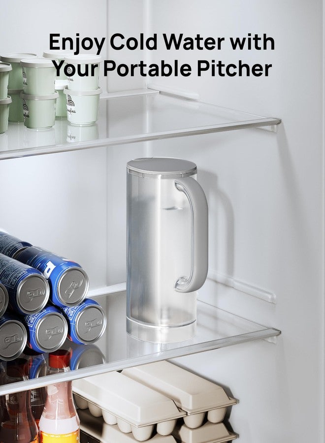 دريو أباريق بديلة لفلتر مياه التناضح العكسي من دريو، إبريق مياه صالح للشرب لجهاز تنقية المياه WF511، سعة 1.5 لتر - Image 3