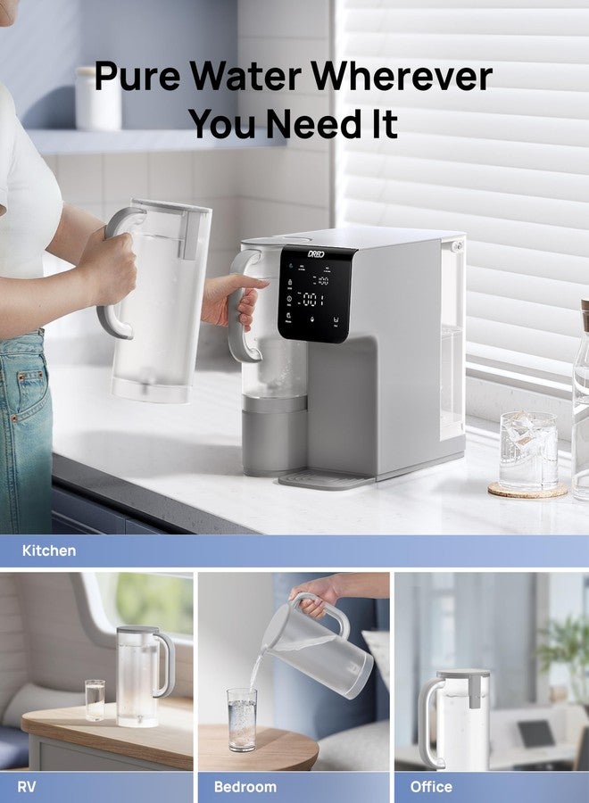 دريو أباريق بديلة لفلتر مياه التناضح العكسي من دريو، إبريق مياه صالح للشرب لجهاز تنقية المياه WF511، سعة 1.5 لتر - Image 4