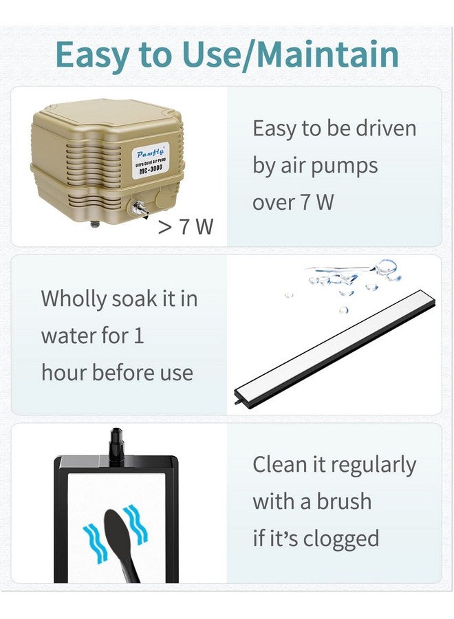 باوفلي أداة توزيع الفقاعات الهوائية من Pawfly Aquarium مقاس 12 بوصة مع مشبك شفط لمضخات الهواء وأنظمة DWC وأحواض الأسماك والبرك الصغيرة في الحدائق - Image 4