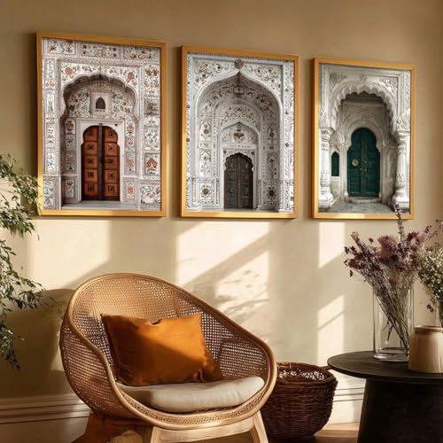kotart Indian Art Traditional Paintings for Living Room | Framed Wall Painting for Home Room Bedroom Office Wall Décor| Wall Poster With frames Set of 3 (13X17 inch) - Image 3