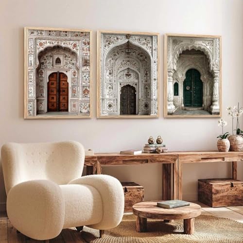 kotart Indian Art Traditional Paintings for Living Room | Framed Wall Painting for Home Room Bedroom Office Wall Décor| Wall Poster With frames Set of 3 (13X17 inch) - Image 4