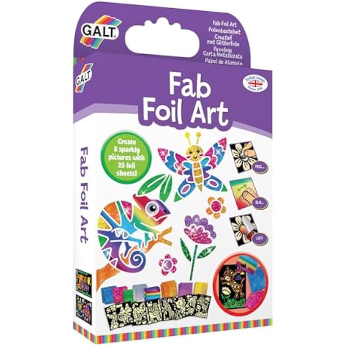 GALT TOYS, FAB FOIL ART, CRAFT KIT FOR KIDS, AGES 6 YEARS PLUS - Image 1
