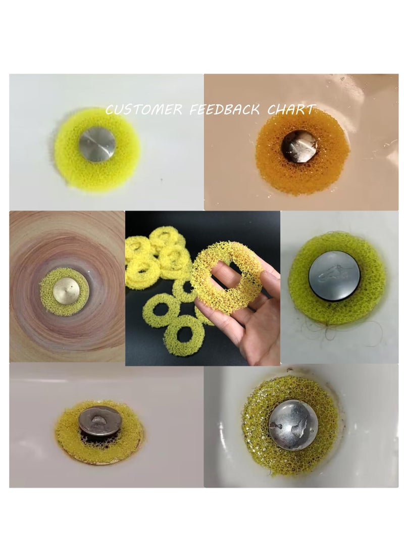 Excefore Small Caliper pop up Sink Drainage Spring Filters, 48 Pcs Disposable Shower Drain Hair Catcher, Shower Mesh Shape Drain Plug Filter, for bathrooms, bathtubs (32 Small Diameter Filter Screen) - Image 4