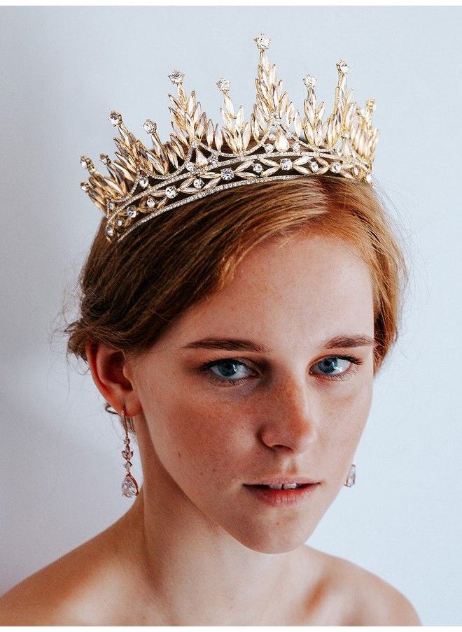 SWEETV - Tiaras And Crowns For Women Wedding Tiara For Bride Rhinestone Queen Crown Crystal Costume Hair Accessories For Birthday Prom Quinceanera Celebrationgold - Image 1