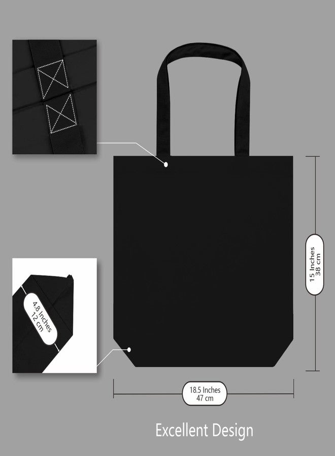 TOPDesign 1-Pack Super Strong Large 12oz Cotton Canvas Tote Bag, Reusable Grocery Shopping Cloth Bag, Fashionable Two-Tone Tote for Crafts, DIY Your Creative Designs - Image 5