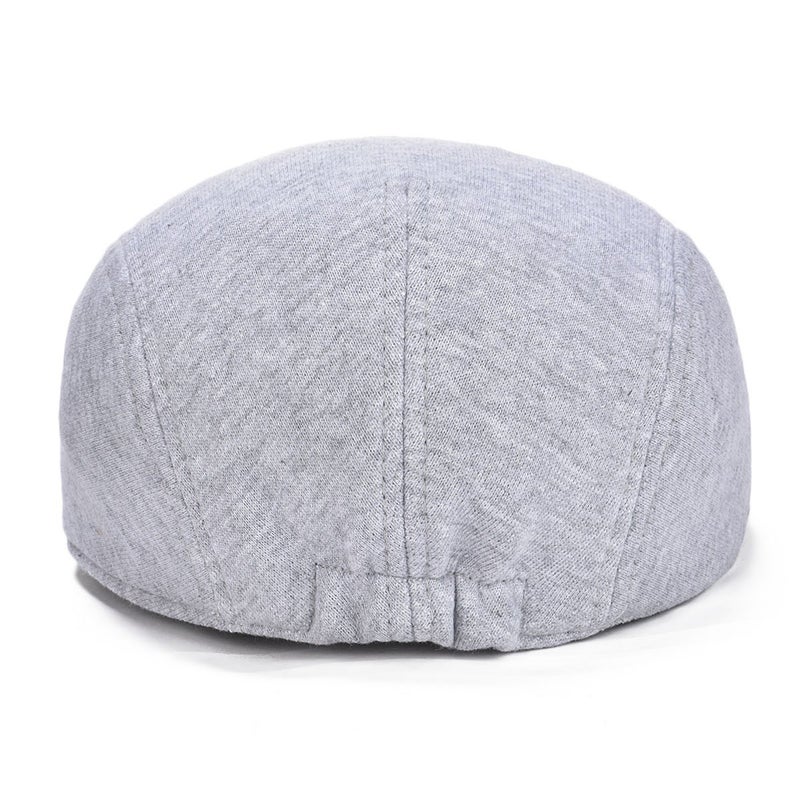 VOBOOM Men's Cotton Flat Ivy Gatsby Newsboy Driving Hat Cap (Style2-Light Grey) - Image 4