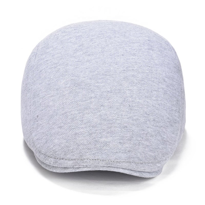 VOBOOM Men's Cotton Flat Ivy Gatsby Newsboy Driving Hat Cap (Style2-Light Grey) - Image 3