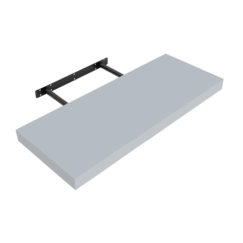 Anika Floating Shelf  3 Separate Sizes  4 Colour Options  38cm Thick HollowboardBedroomKitchenLiving RoomOffice Grey 60cm
