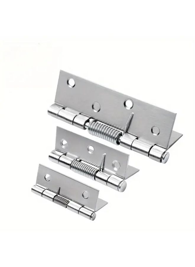 1 Piece Stainless Steel 3 Inch Self Closing Hinge With Spring Rebound Ideal For Hotels - Image 5