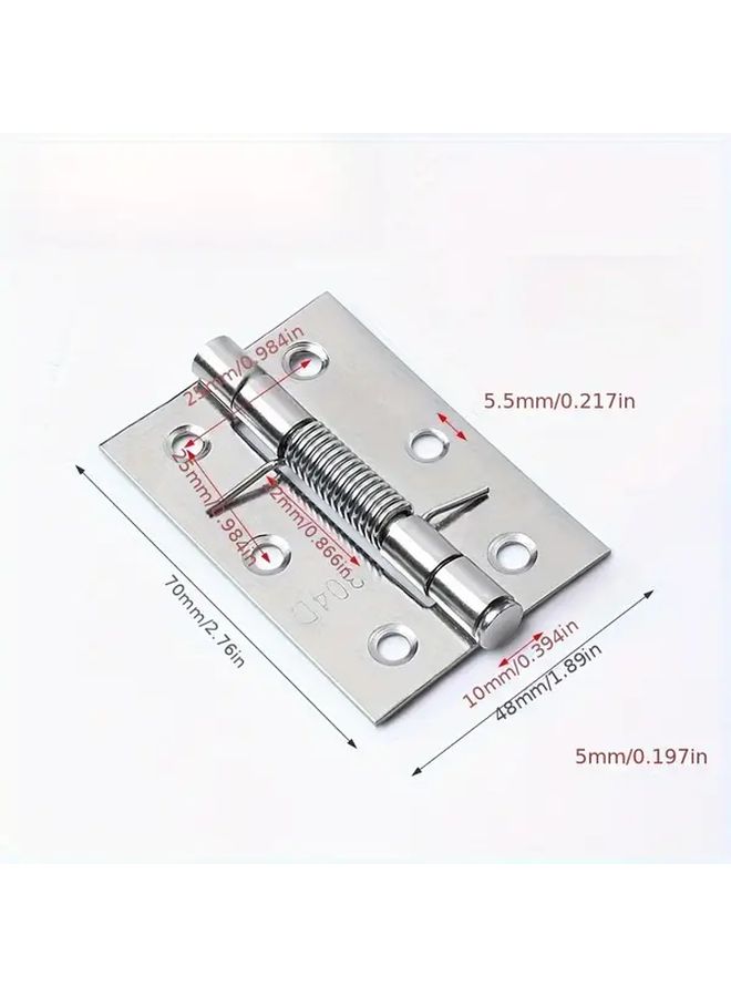 1 Piece Stainless Steel 3 Inch Self Closing Hinge With Spring Rebound Ideal For Hotels - Image 3