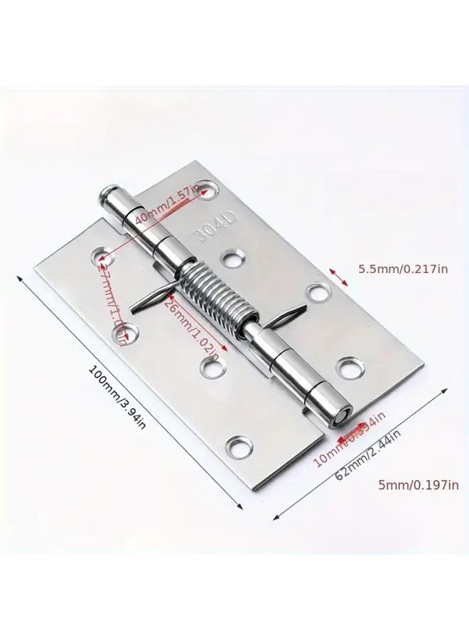 1 Piece Stainless Steel 3 Inch Self Closing Hinge With Spring Rebound Ideal For Hotels - Image 4