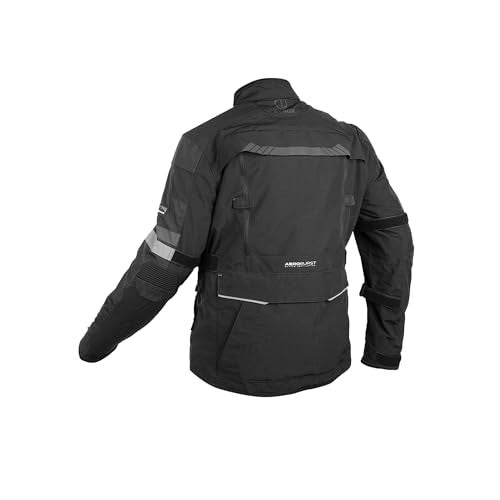 Rynox Stealth Evo 4 Jacket - Motorcycle Touring Jacket with Impact Protection and Abrasion Resistance - Charcoal Black, Medium - Image 2