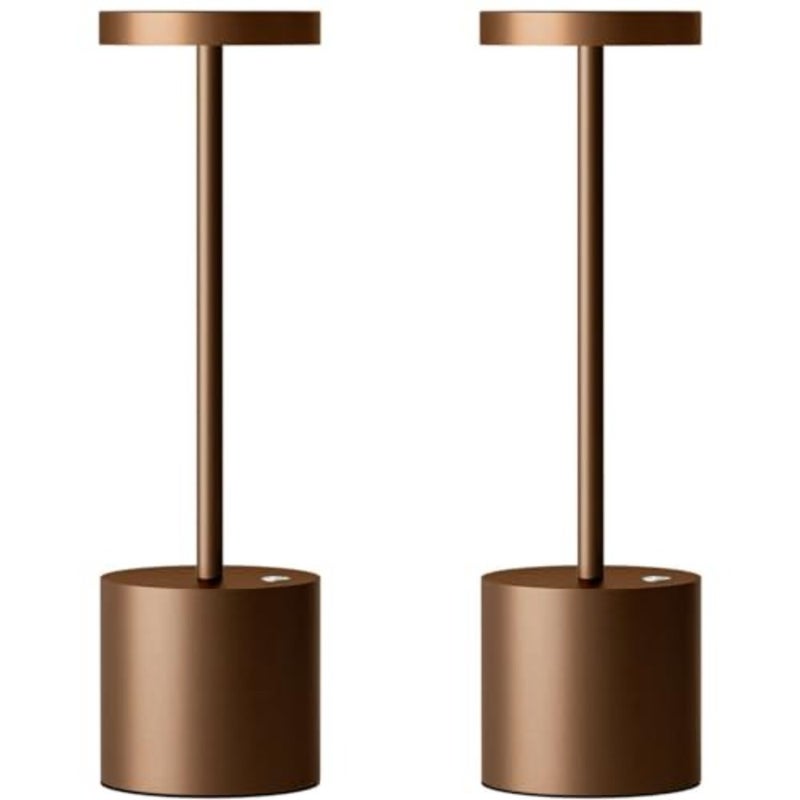 Cordless Table Lamp Rechargeable, Battery Powered LED Outdoor Table Light 3 Color Stepless Dimming, 72Hrs Long Lasting Battery Operated, Portable Waterproof Touch for Patio Restaurant Dining - Image 2