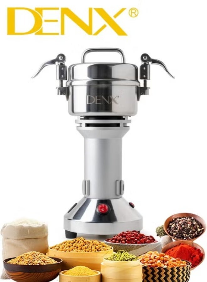 Denx DX3221 High-Speed Electric Grinder 1200W 28000RPM Stainless Steel Blades 200g Capacity Multi-Purpose Spice Coffee Grinder Compact Kitchen Mill - Image 1