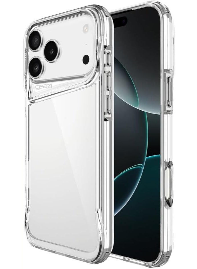 جيرفور جراب Gear4 Crystal Palace متوافق مع iPhone 17 Pro مقاس 6.3 بوصة، حماية متقدمة من الصدمات مع تقنية، مضاد للاصفرار، غطاء هاتف - شفاف - Image 2